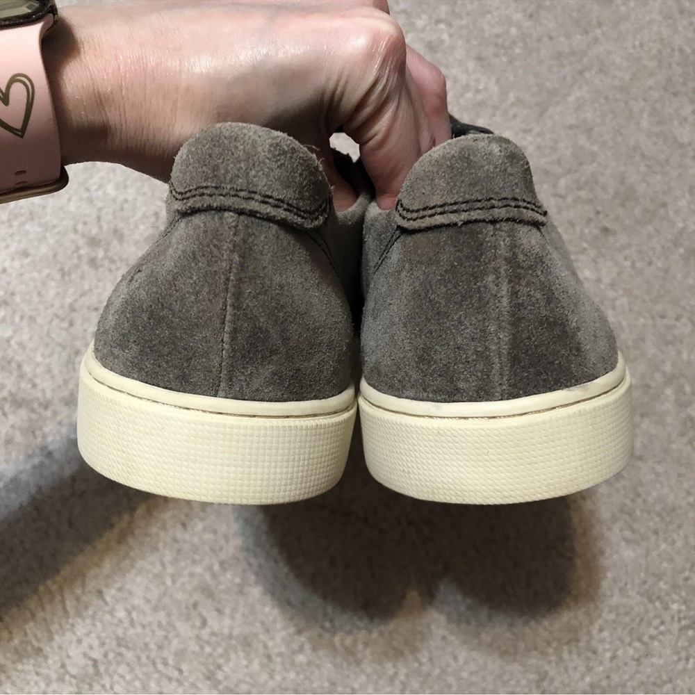 Frye Women's Ivy Low Lace Fashion Sneakers dark brown suede sz.10 - Picture 4 of 5